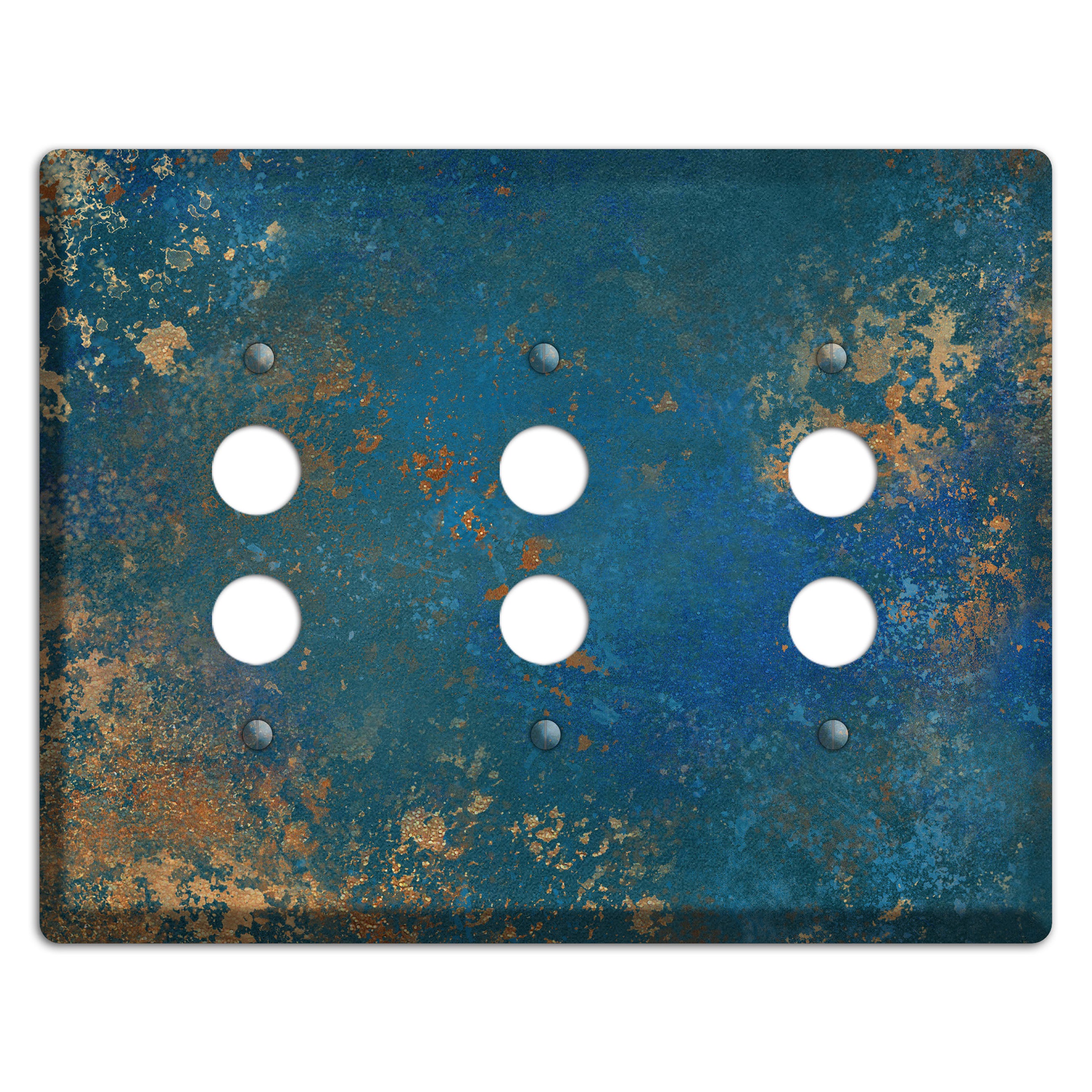Oxidized Ocean 3 Pushbutton Wallplate