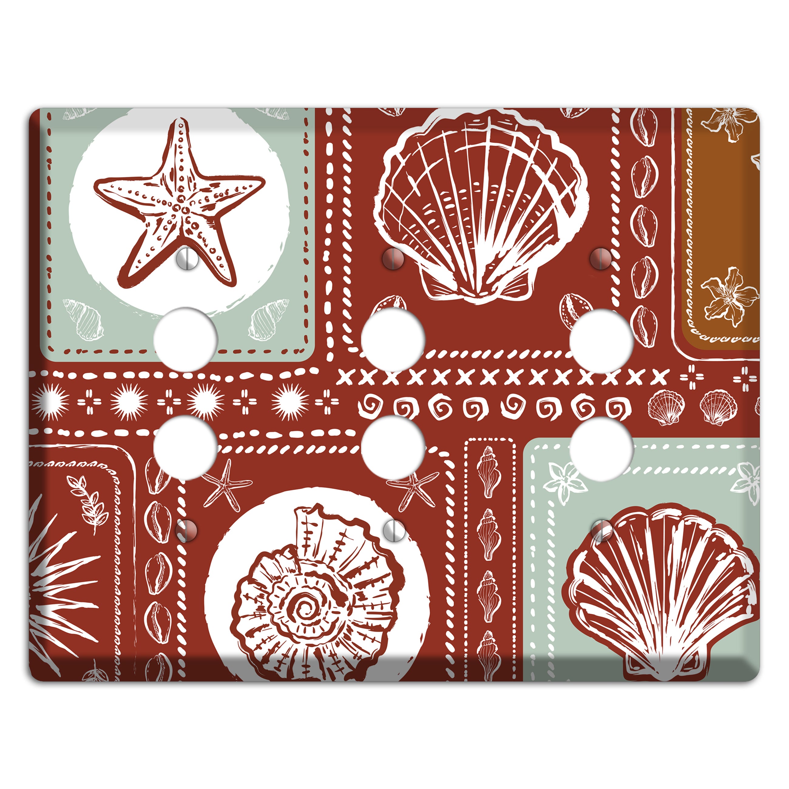 Crimson Tide Relics 3 Pushbutton Wallplate