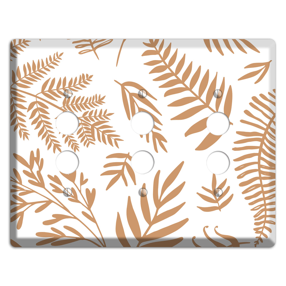 Scattered Fronds 3 Pushbutton Wallplate