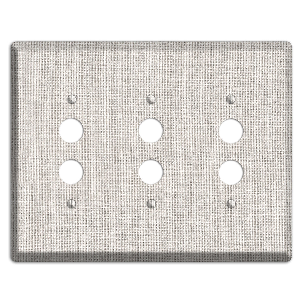 Linen Drift 3 Pushbutton Wallplate