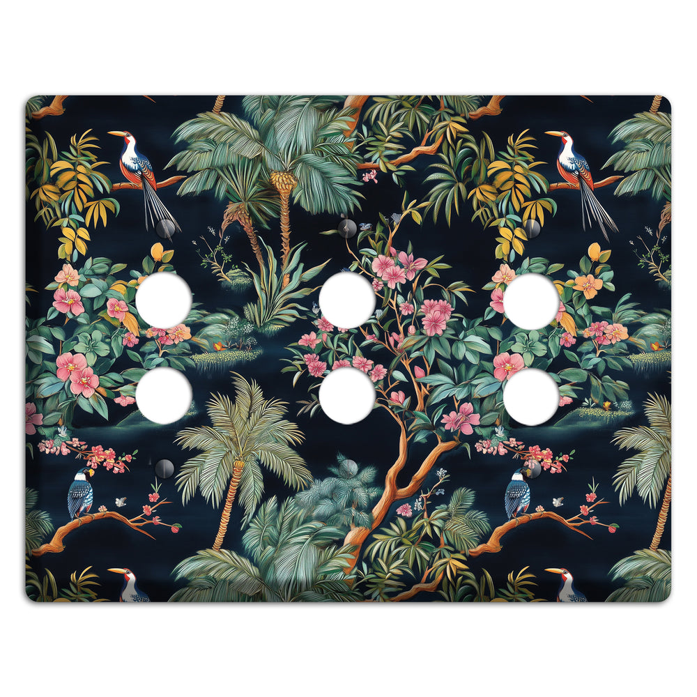 Jungle Nocturne 3 Pushbutton Wallplate