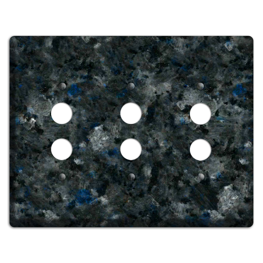 Blue Pearl GT Granite 3 Pushbutton Wallplate