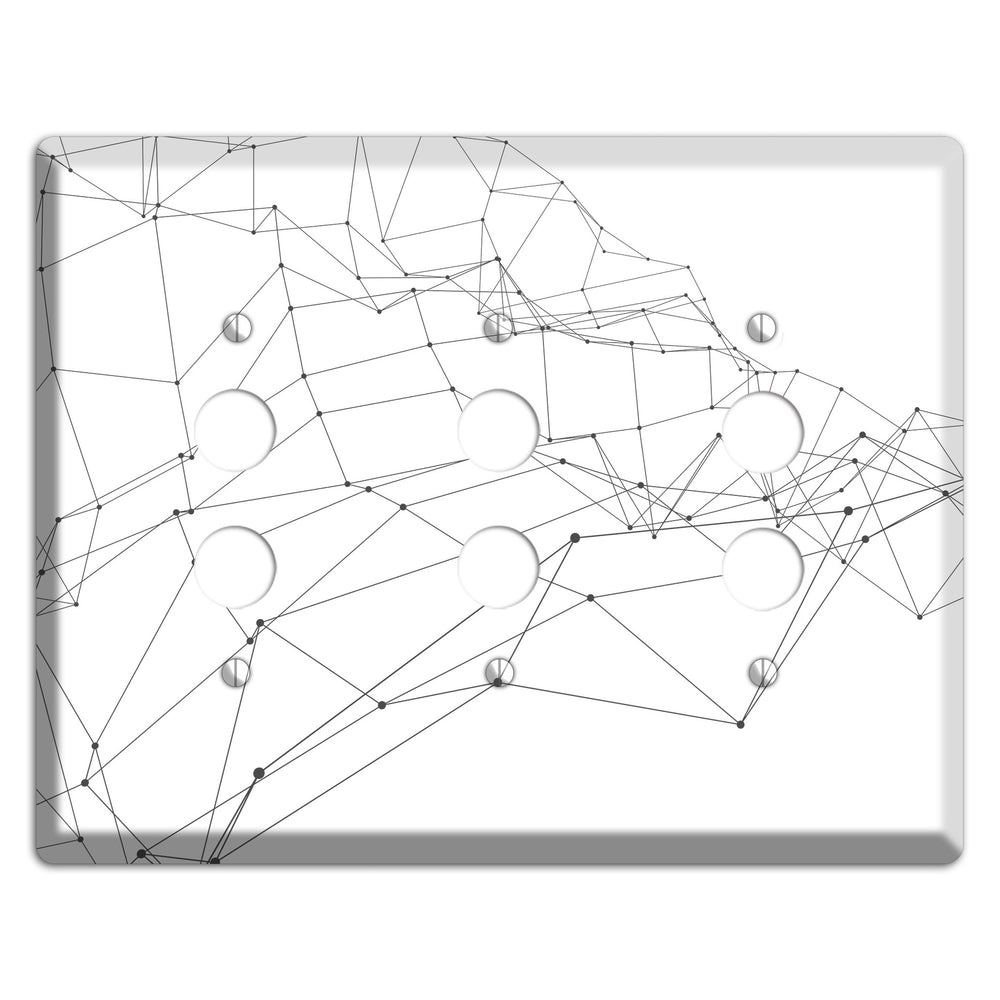 Woven Signal Web 3 Pushbutton Wallplate
