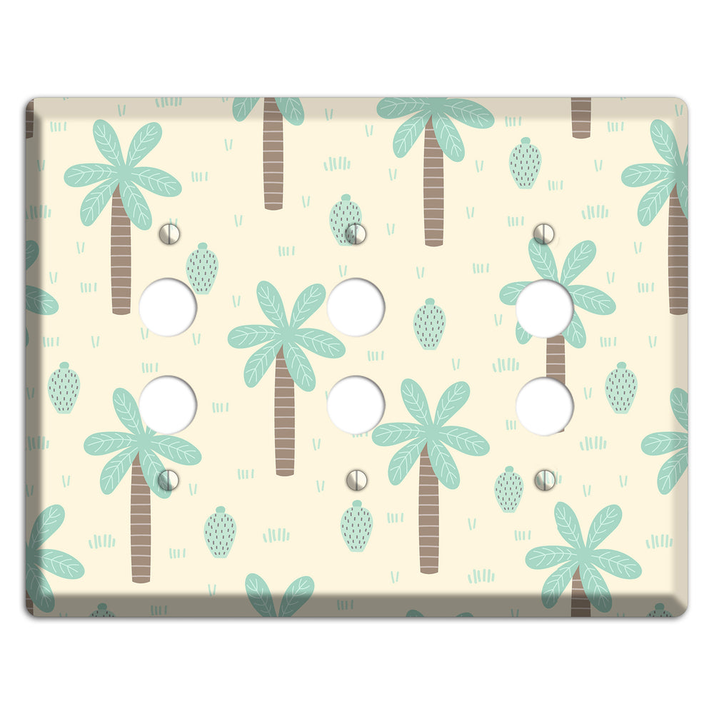 Dino Palmscape 3 Pushbutton Wallplate