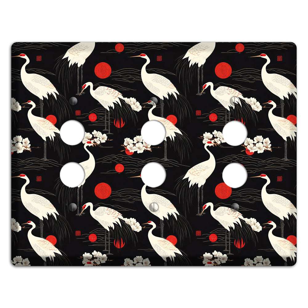 Obsidian Sun Vigil 3 Pushbutton Wallplate