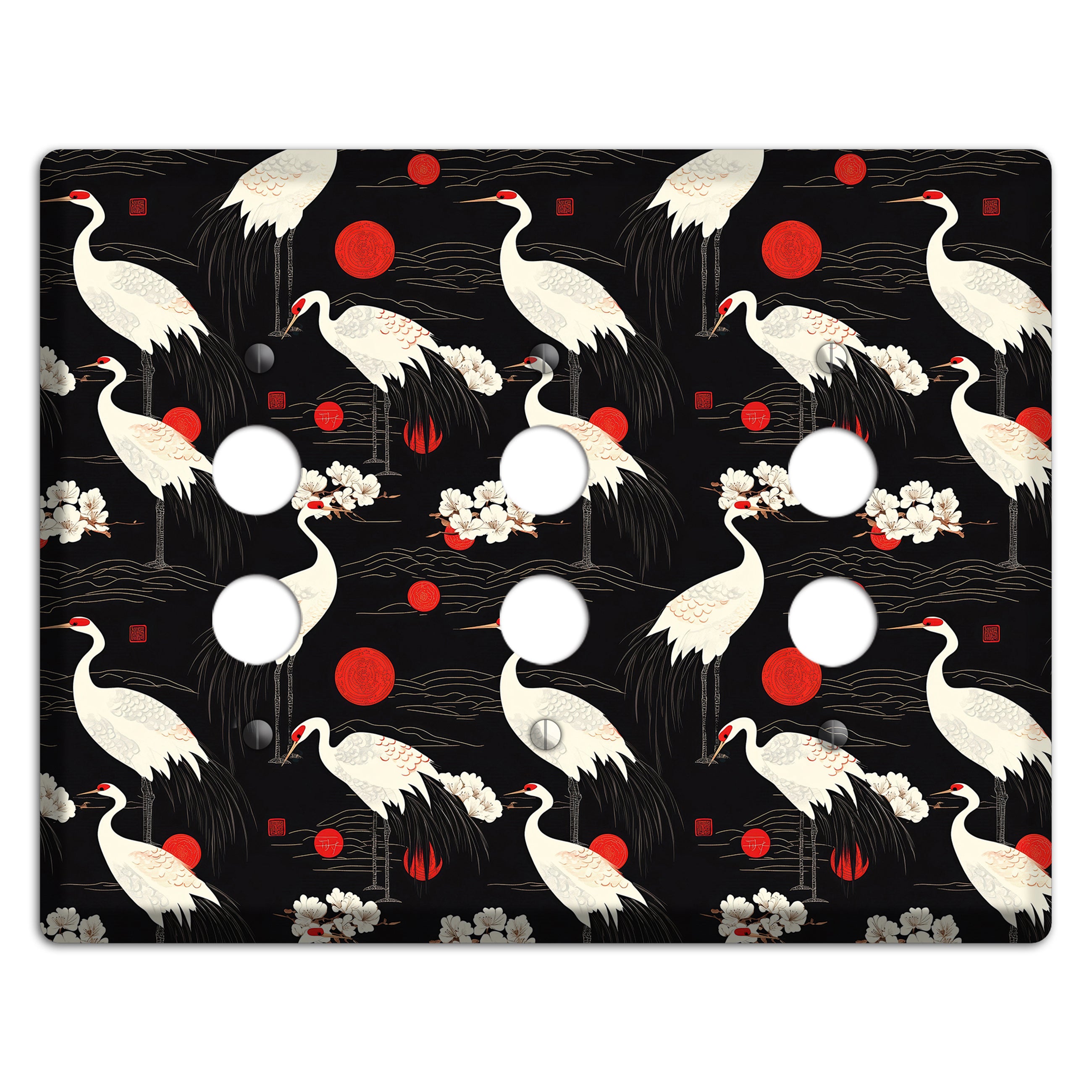 Obsidian Sun Vigil 3 Pushbutton Wallplate