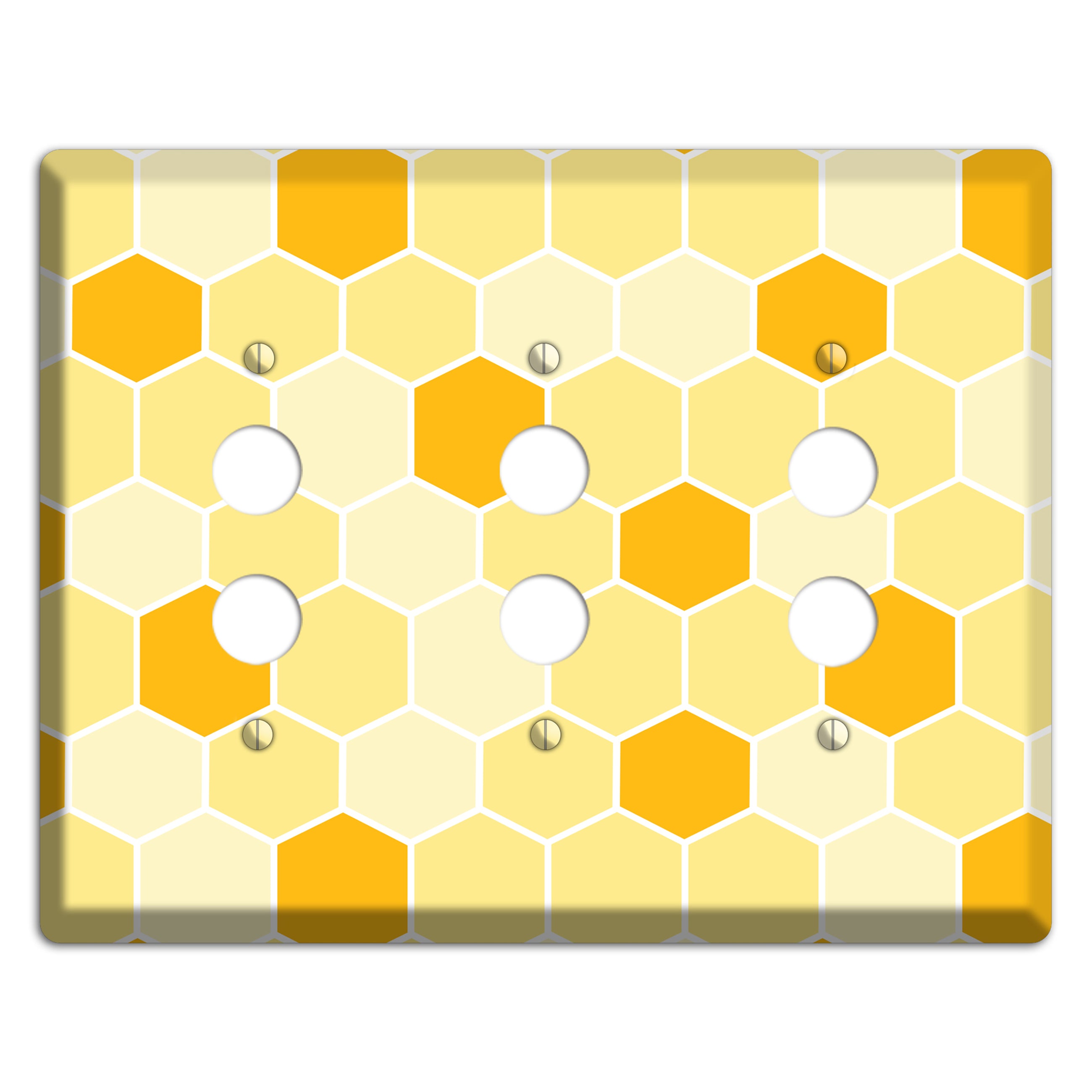 Honeycomb Harvest 3 Pushbutton Wallplate