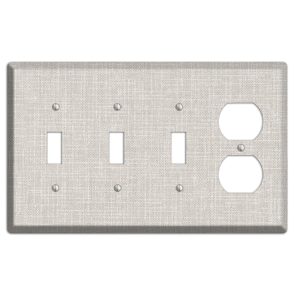 Linen Drift 3 Toggle / Duplex Wallplate