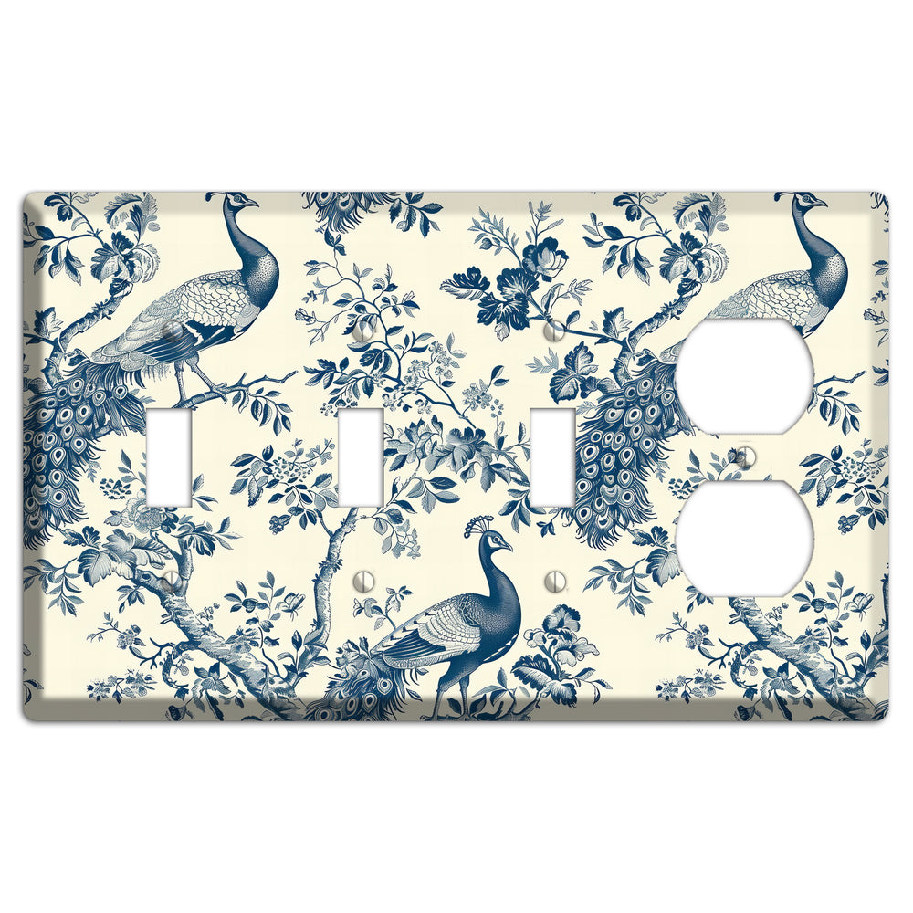 Peacock Court 3 Toggle / Duplex Wallplate