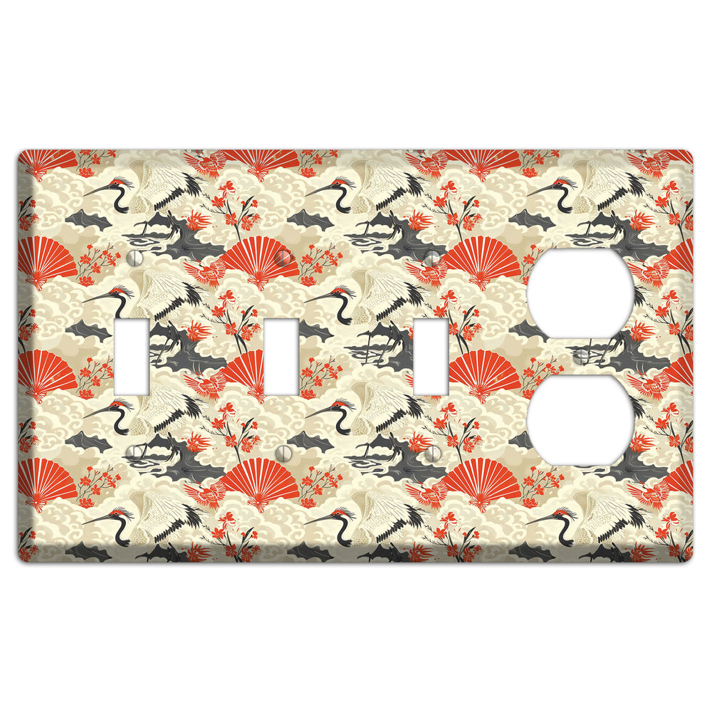 Vermillion Mist Reverie 3 Toggle / Duplex Wallplate