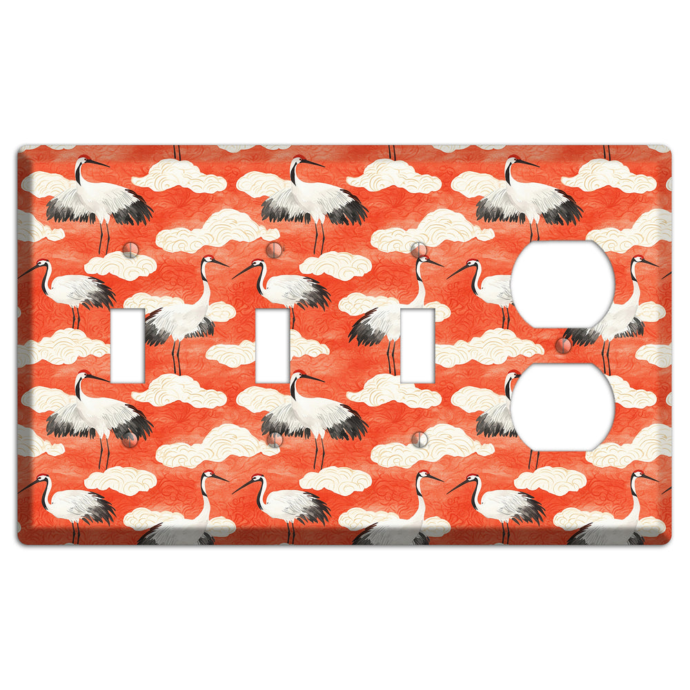 Vermillion Cloud Ceremony 3 Toggle / Duplex Wallplate