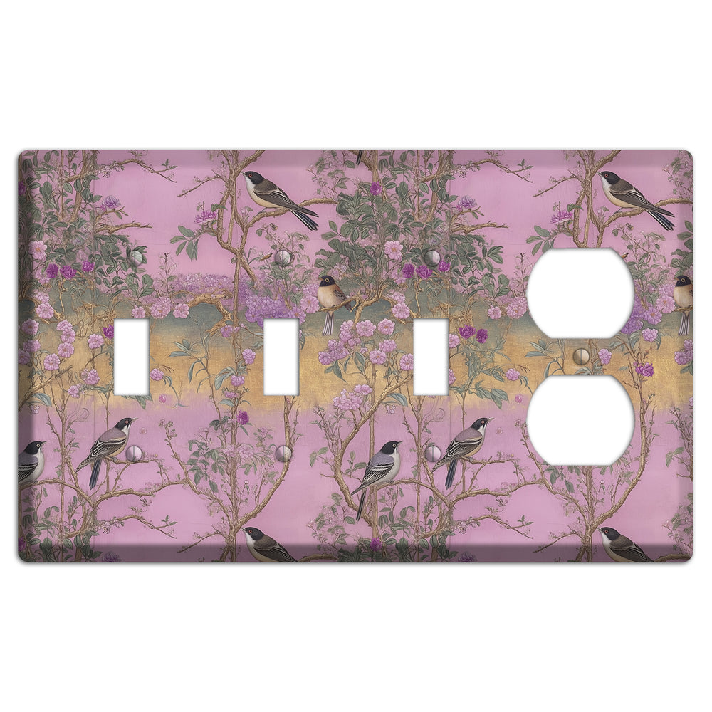 Songbird Twilight Garden 3 Toggle / Duplex Wallplate