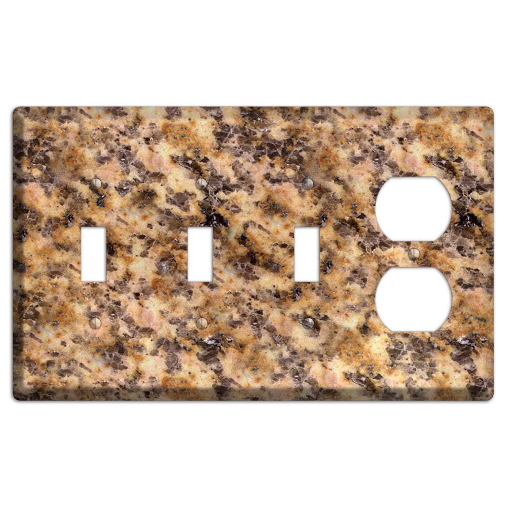 Lapidus Granite 3 Toggle / Duplex Wallplate