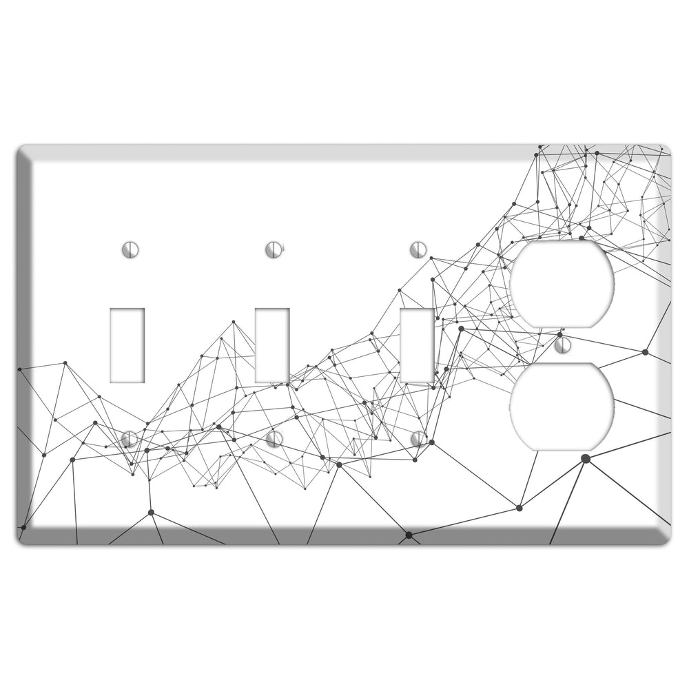 Fractured Cartography 3 Toggle / Duplex Wallplate