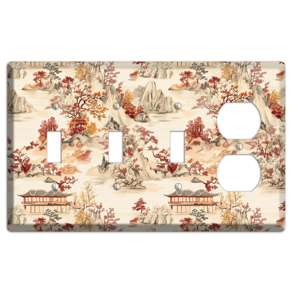 Mountain Autumn Reverie 3 Toggle / Duplex Wallplate