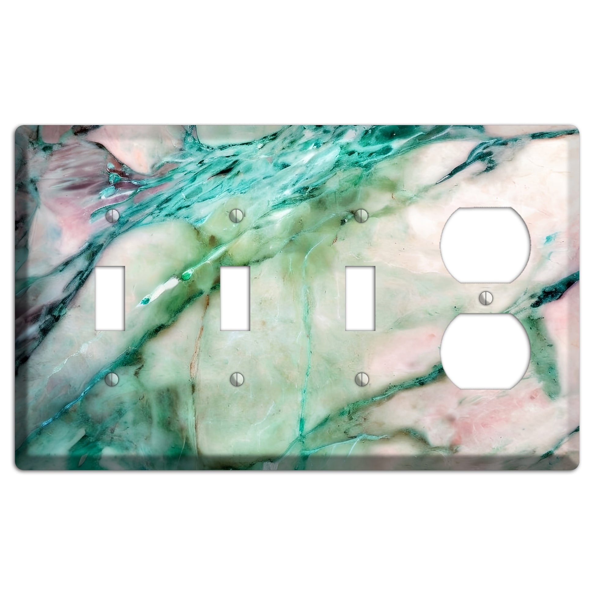 Monte Carlo Marble 3 Toggle / Duplex Wallplate