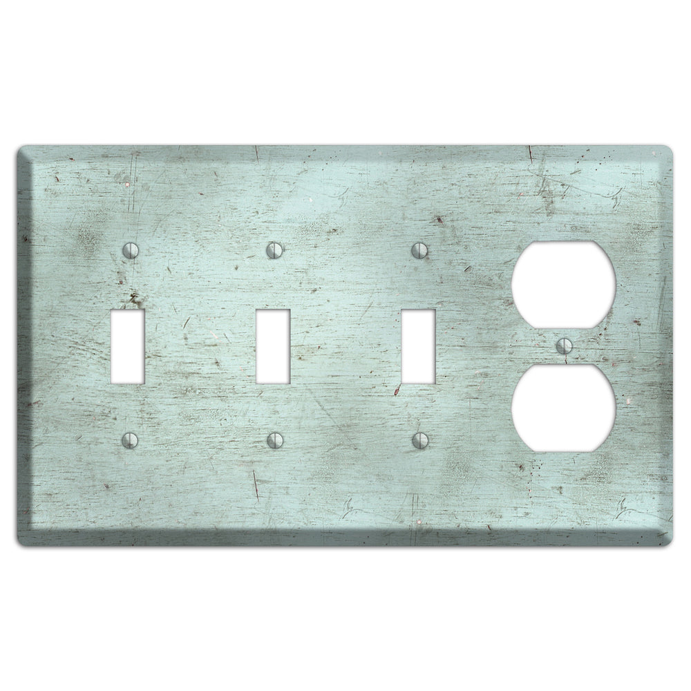 Weathered Teal Deck 3 Toggle / Duplex Wallplate