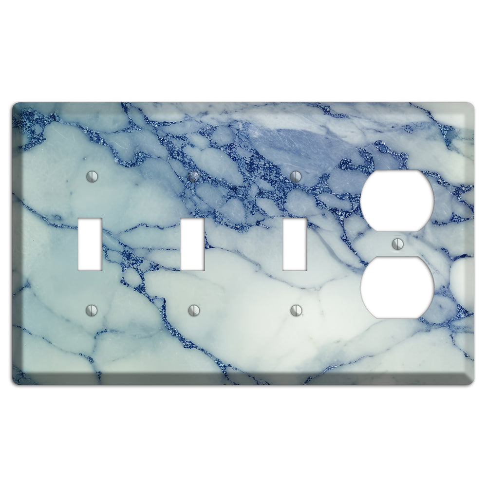 Opal marble 3 Toggle / Duplex Wallplate