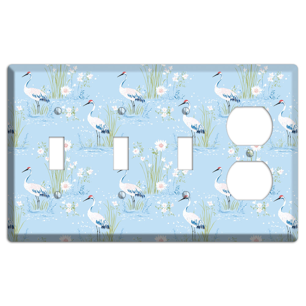 Powder Blue Marsh 3 Toggle / Duplex Wallplate