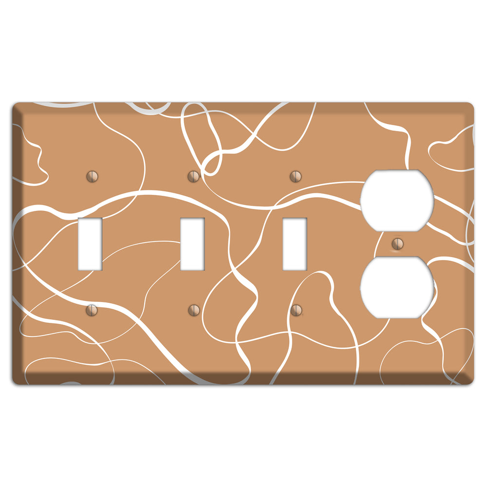 Wandering Thread 3 Toggle / Duplex Wallplate
