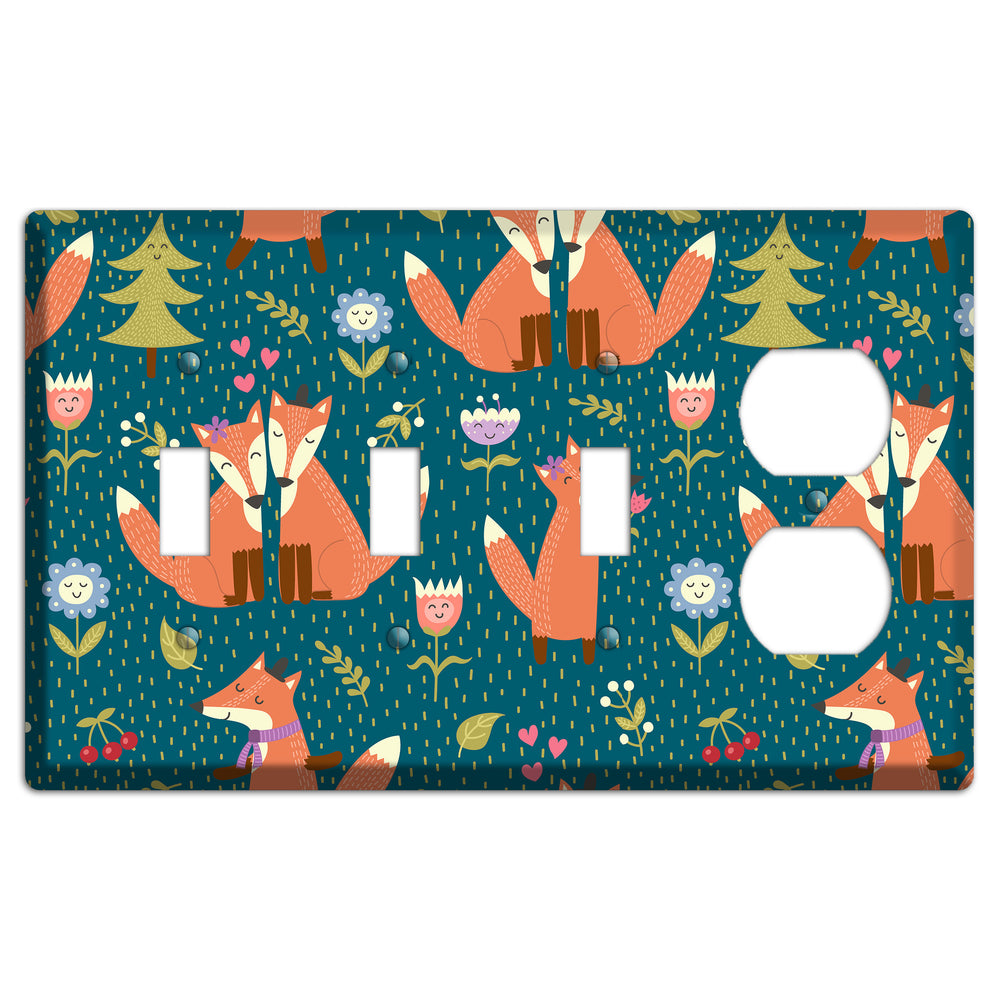 Fox Garden Love 3 Toggle / Duplex Wallplate