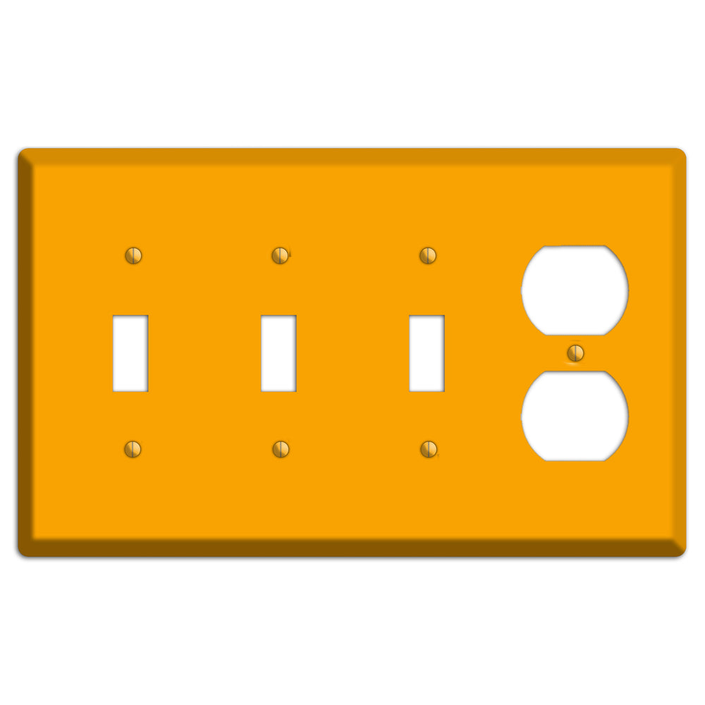 Baxter Mustard 3 Toggle / Duplex Wallplate