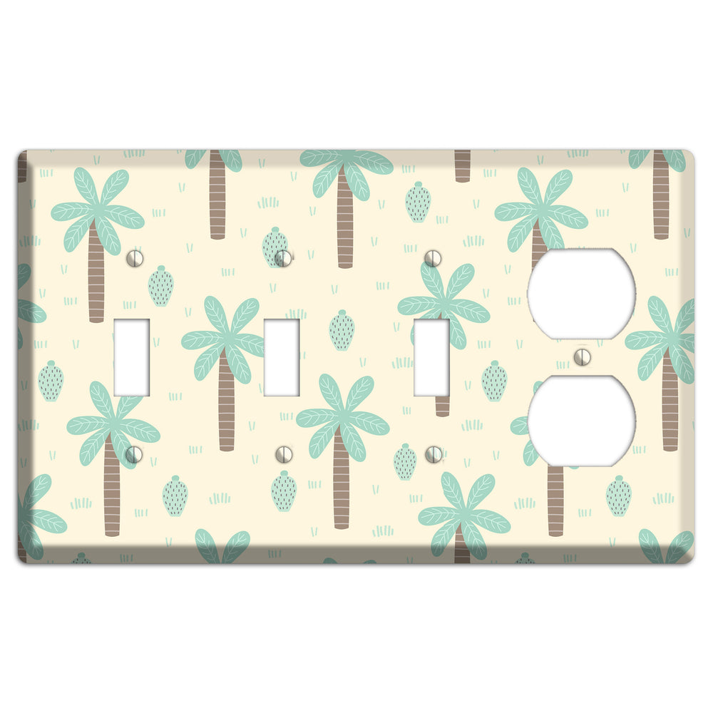 Dino Palmscape 3 Toggle / Duplex Wallplate