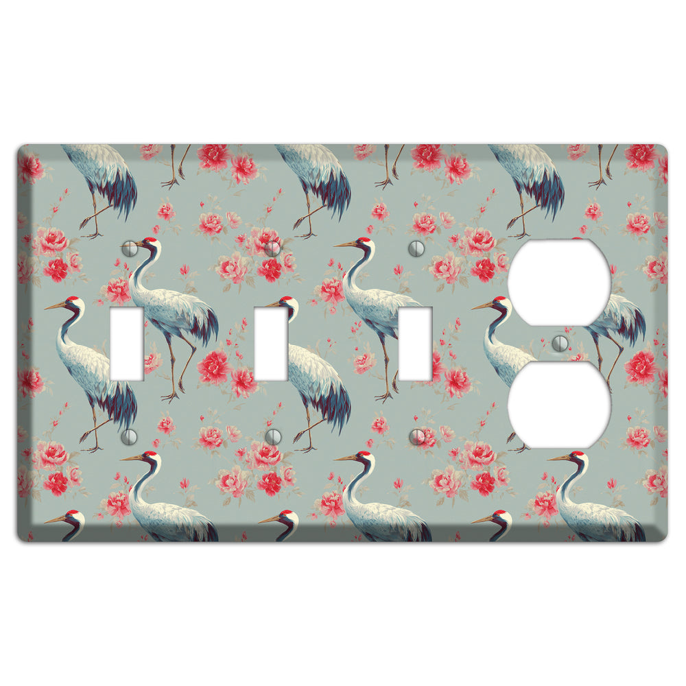 Rose Mist Vigil 3 Toggle / Duplex Wallplate