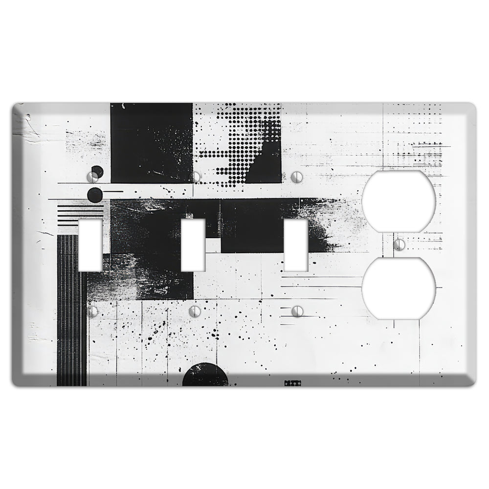Signal & Static 3 Toggle / Duplex Wallplate