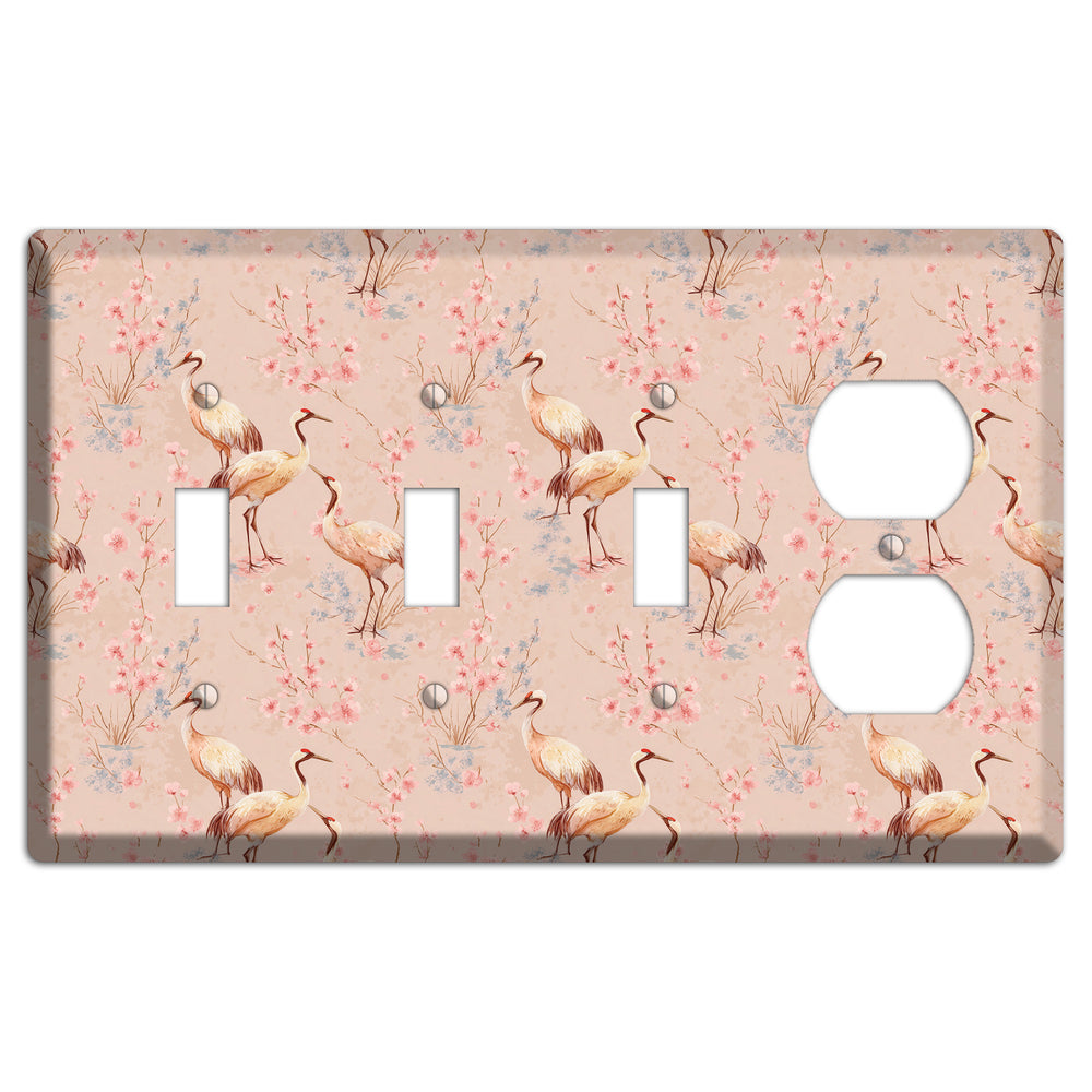 Blush Sakura Passage 3 Toggle / Duplex Wallplate