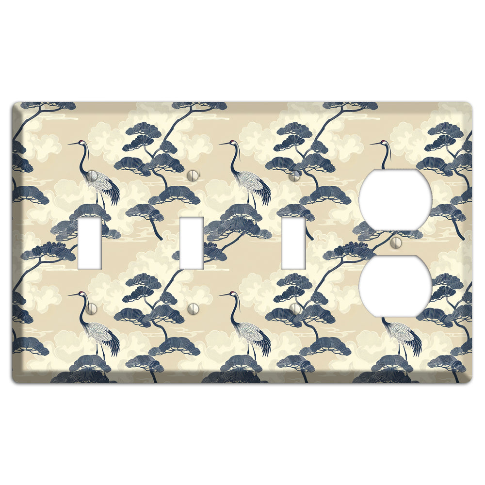 Indigo Pine Serenity 3 Toggle / Duplex Wallplate