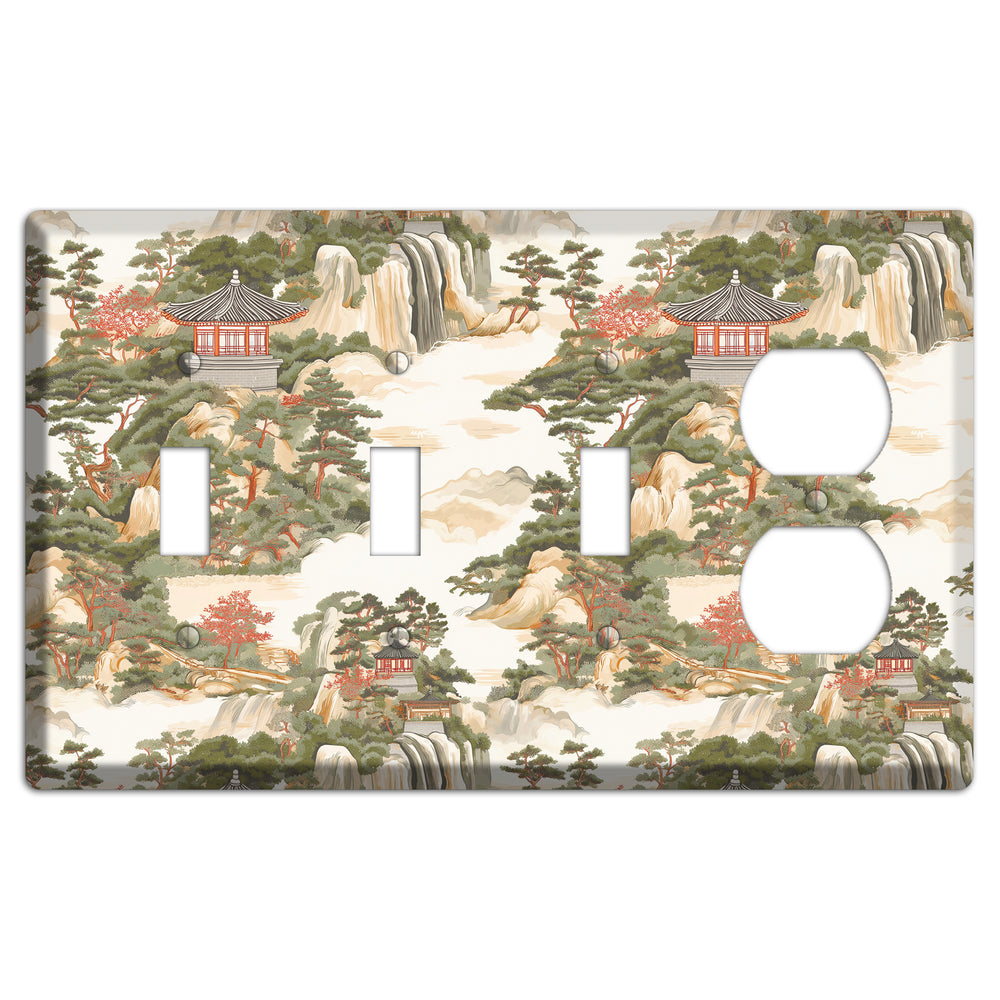 Mountain Pavilion Mist 3 Toggle / Duplex Wallplate