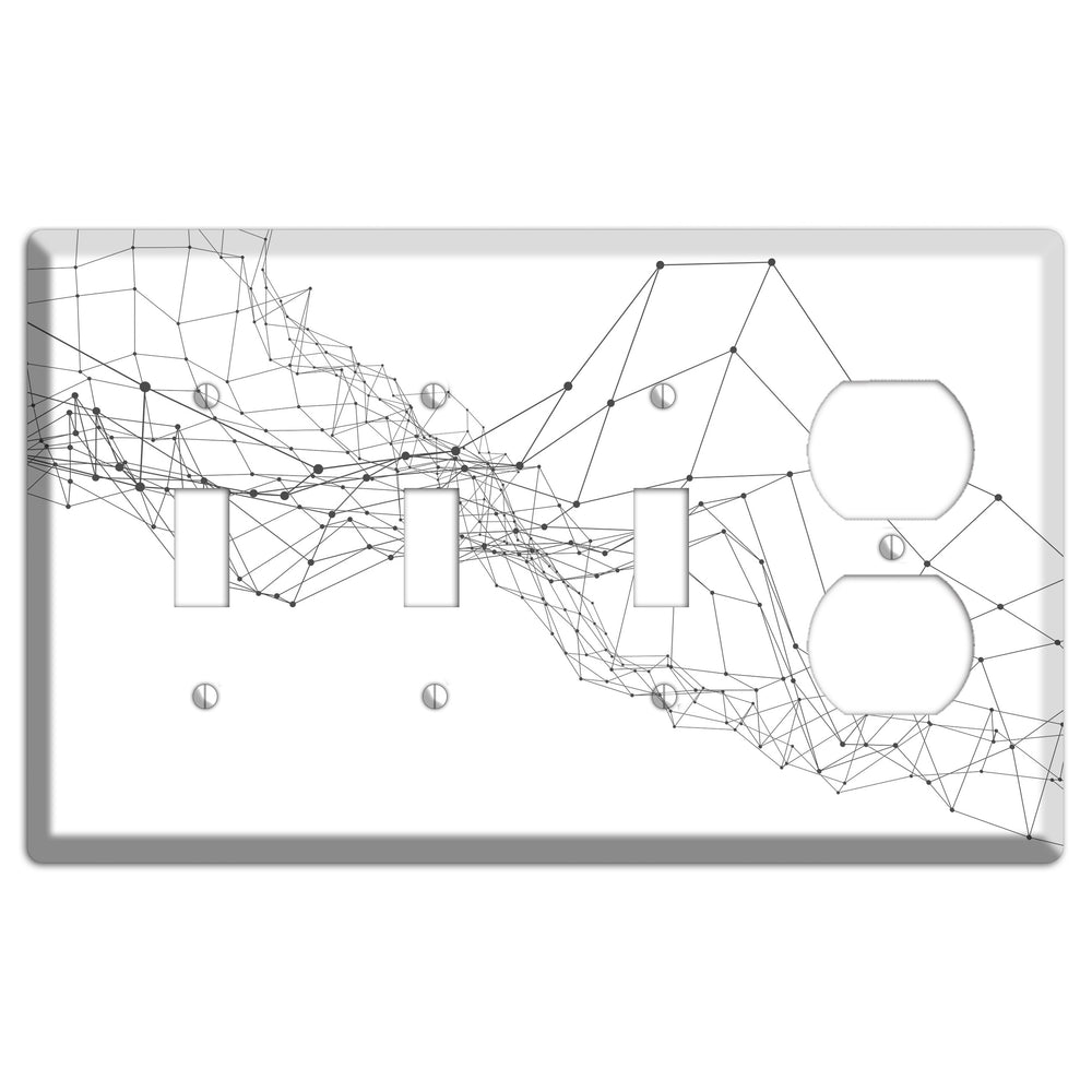 Drift Network Collapse 3 Toggle / Duplex Wallplate