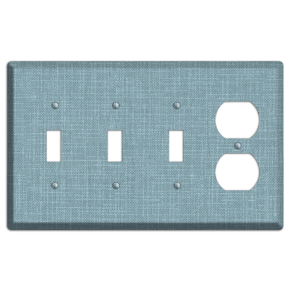 Linen Sky 3 Toggle / Duplex Wallplate
