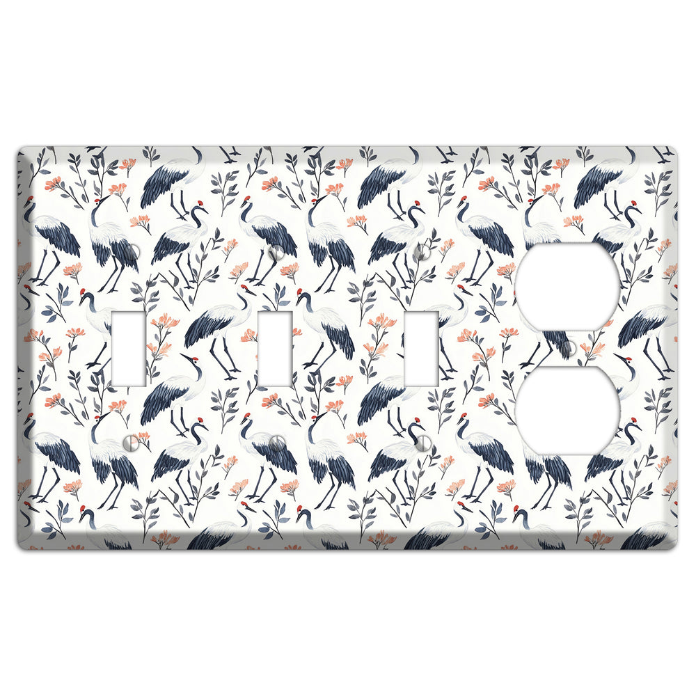 Slate & Coral Marsh 3 Toggle / Duplex Wallplate