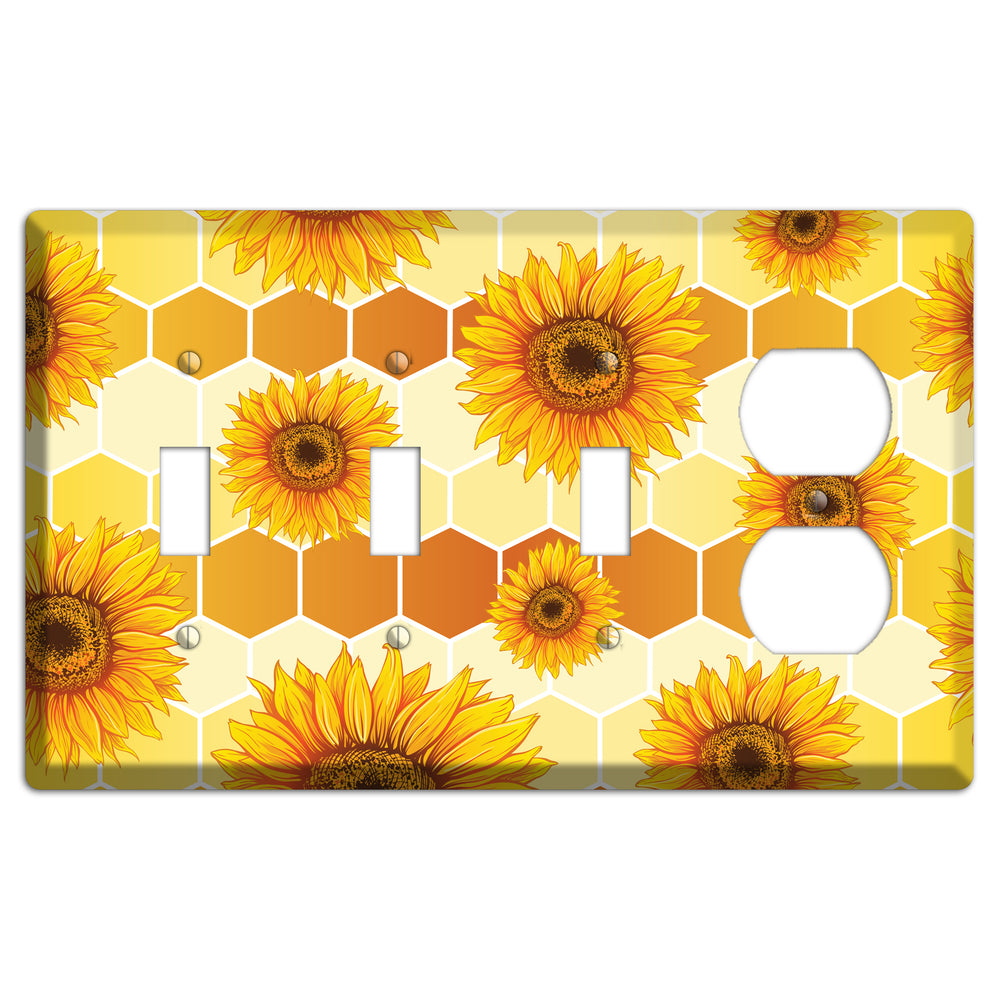 Honeycomb Solstice 3 Toggle / Duplex Wallplate