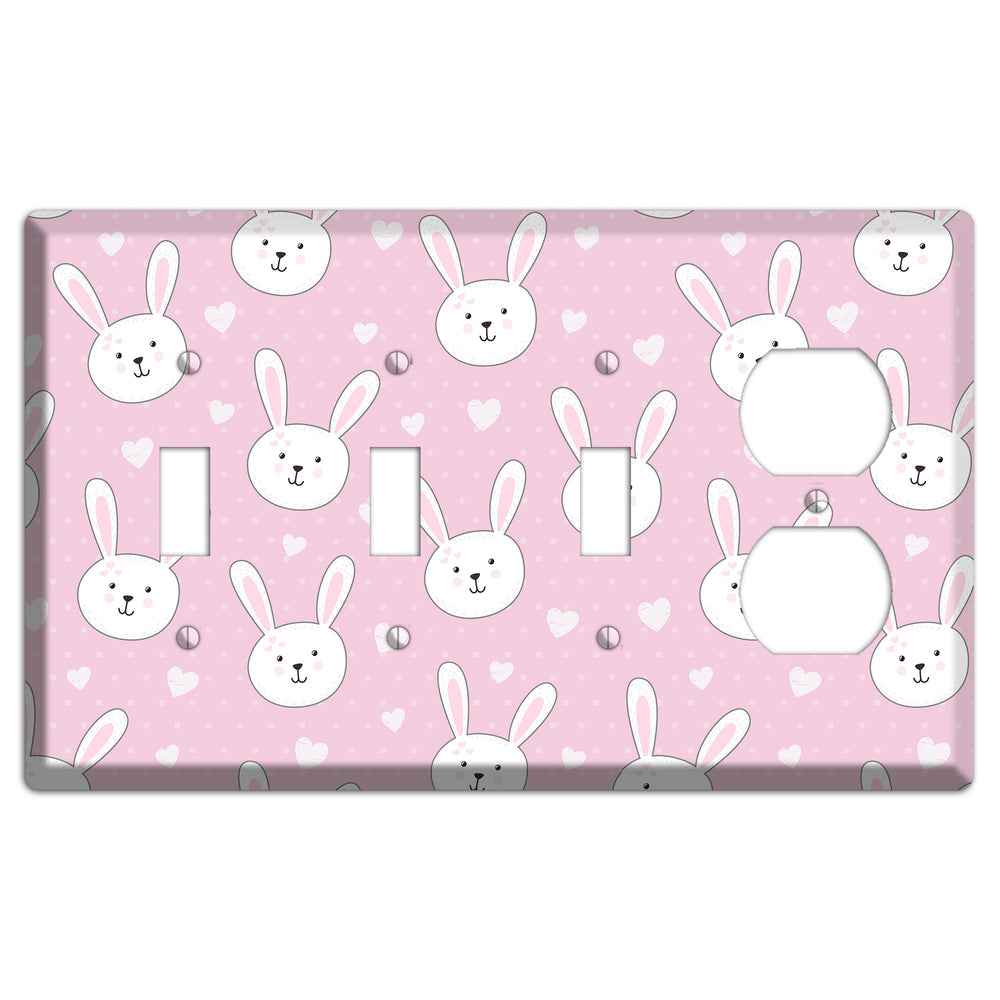 Bunny Love 3 Toggle / Duplex Wallplate