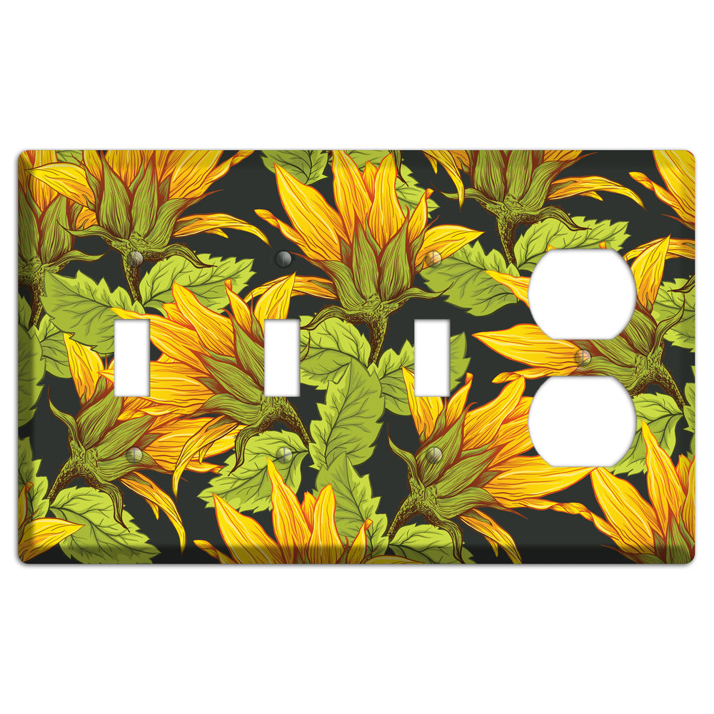 Gilded Bloom Tangle 3 Toggle / Duplex Wallplate