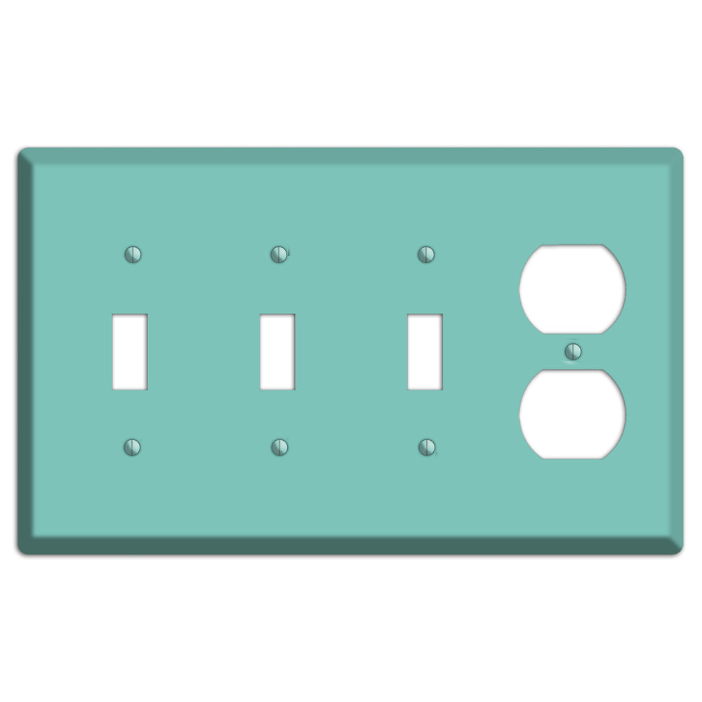 Baxter Seafoam 3 Toggle / Duplex Wallplate