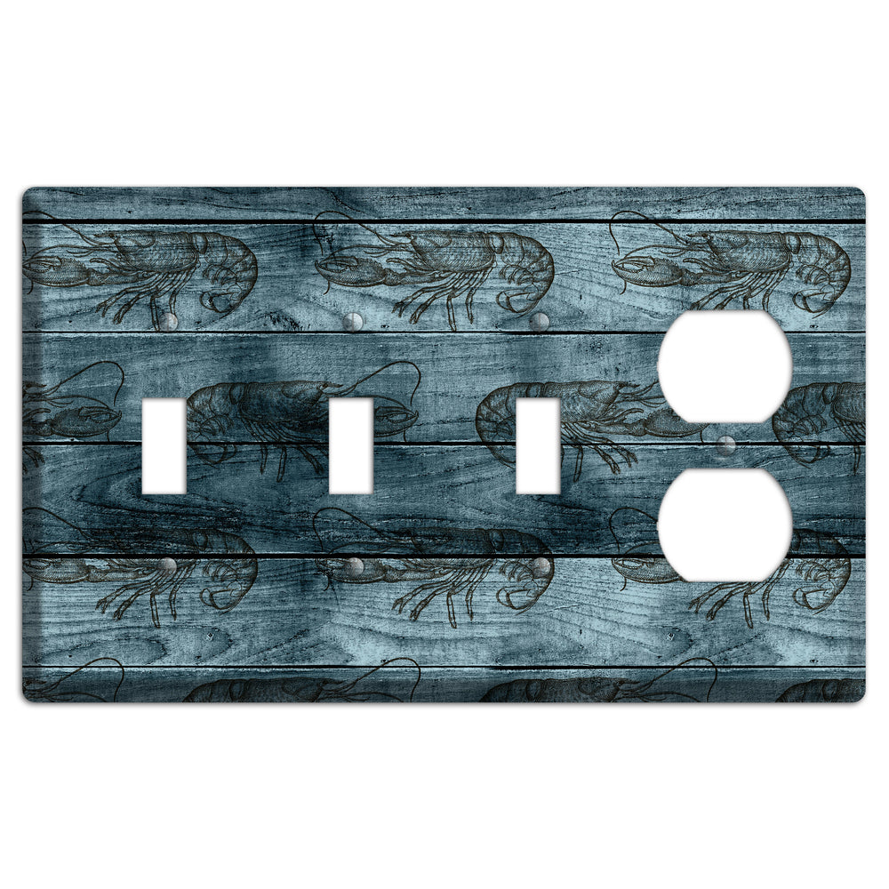 Lobster Ledger 3 Toggle / Duplex Wallplate