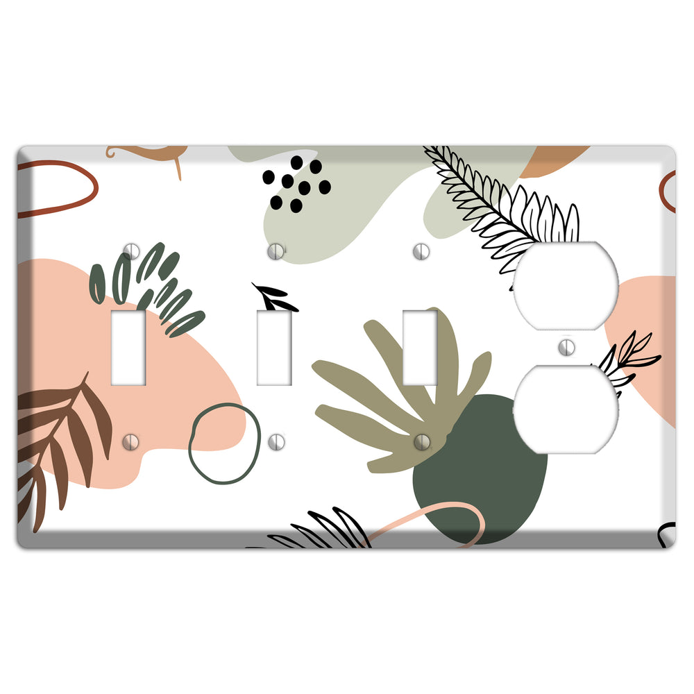 Botanical Scatter 3 Toggle / Duplex Wallplate