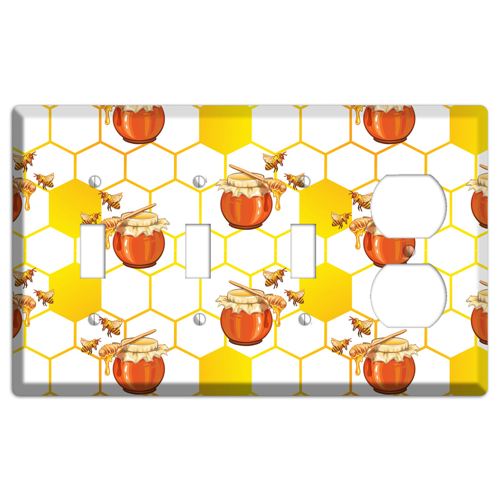 Honeypot Reverie 3 Toggle / Duplex Wallplate