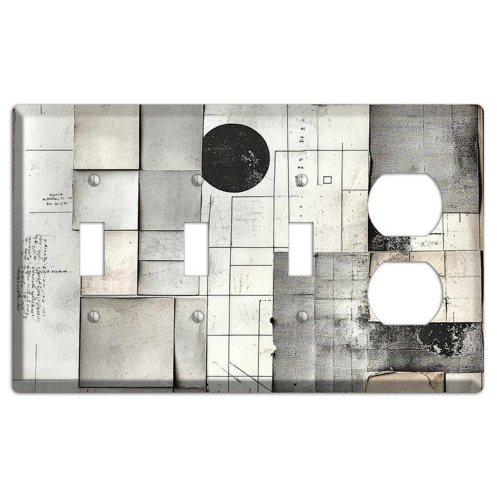 Cartographer's Quiet Ruin 3 Toggle / Duplex Wallplate