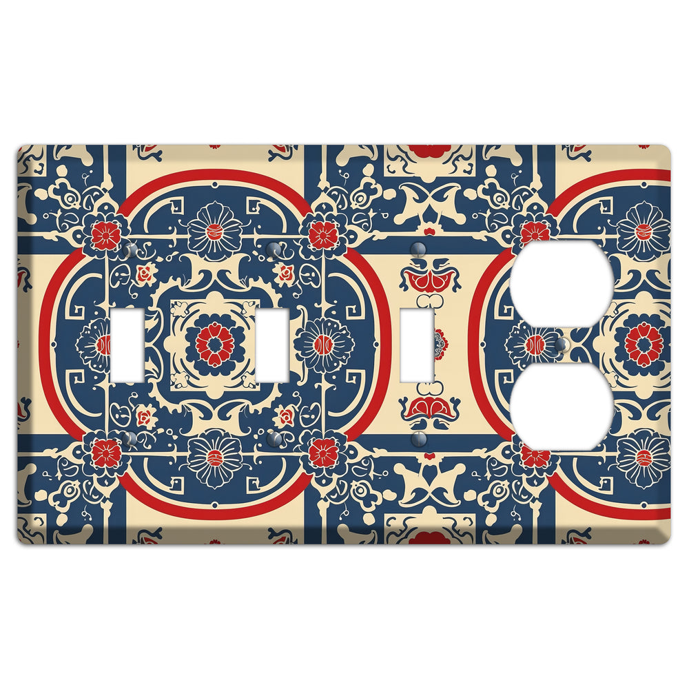 Imperial Medallion Court 3 Toggle / Duplex Wallplate