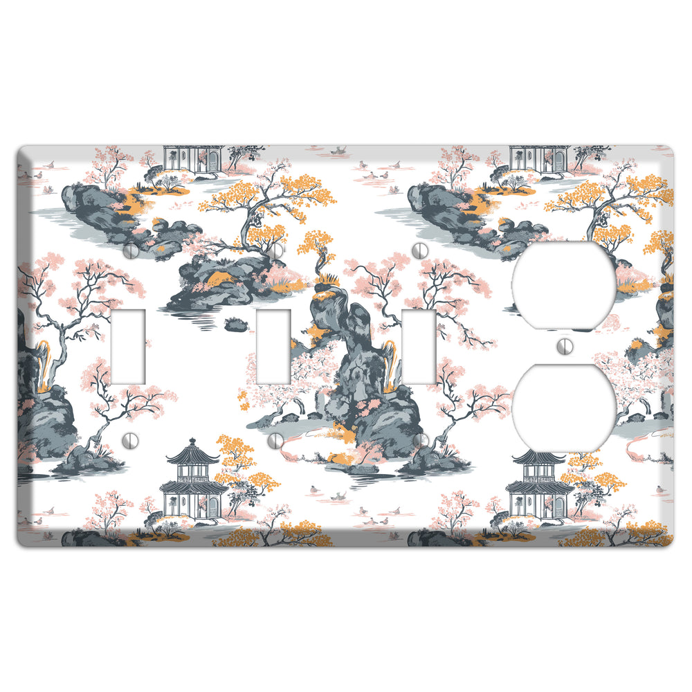 Stone Garden Reverie 3 Toggle / Duplex Wallplate