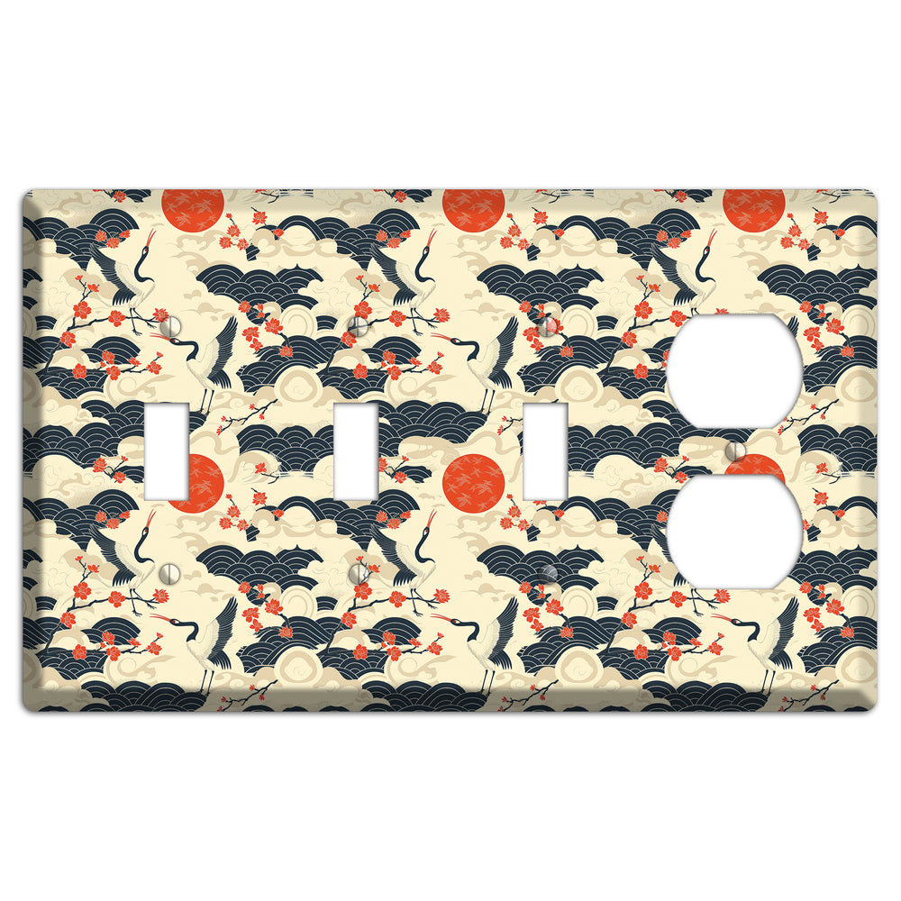 Crimson Sun Ascent 3 Toggle / Duplex Wallplate