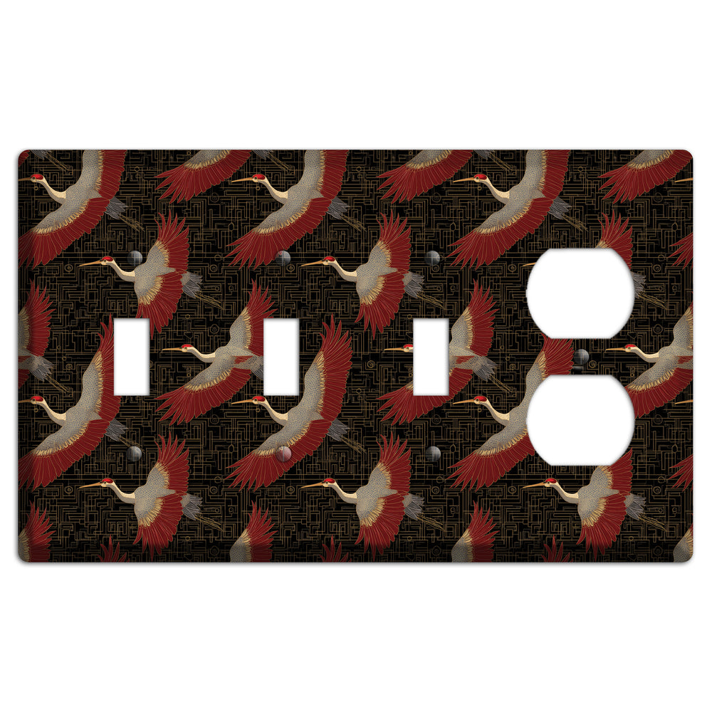 Scarlet Circuit Flight 3 Toggle / Duplex Wallplate