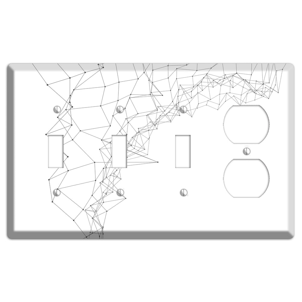 Neural Drift Lines 3 Toggle / Duplex Wallplate