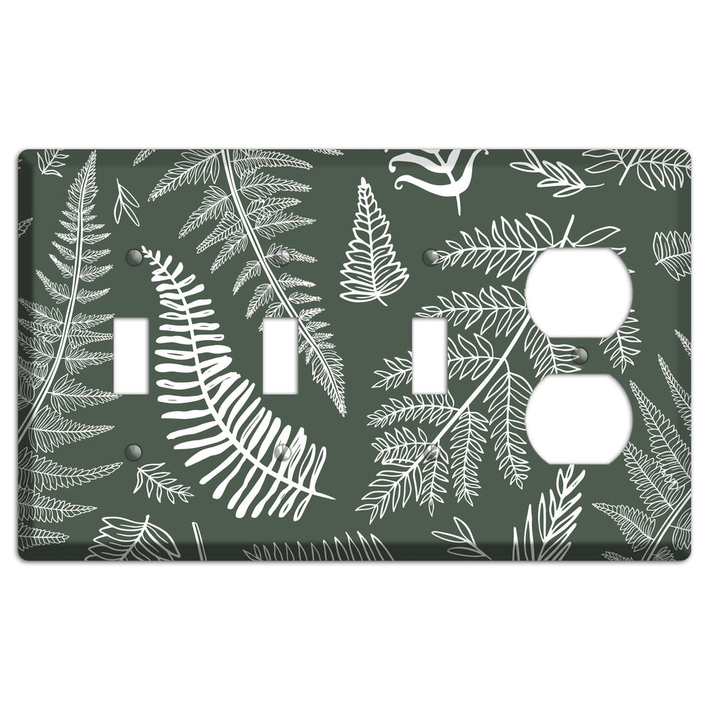 Forest Floor Etching 3 Toggle / Duplex Wallplate
