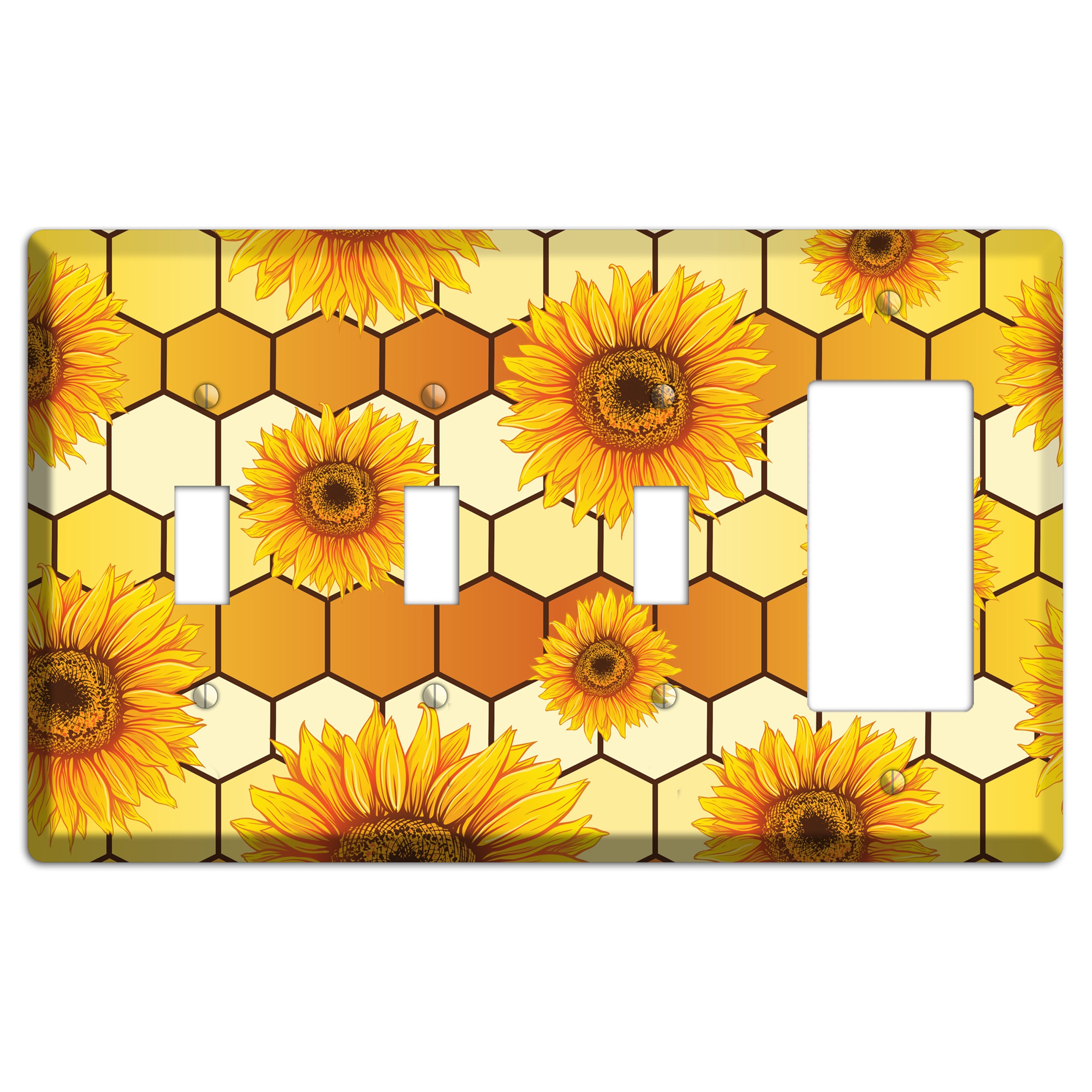 Honeycomb Solstice 3 Toggle / Rocker Wallplate